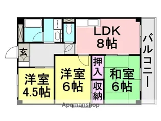 シティハイツ立花2【3階】の間取り