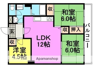 アルカディア武庫之荘東【403号室】の間取り