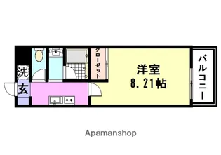 シエテ南塚口【303号室】の間取り