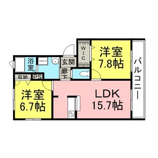 ガーデン東園田【212号室】の間取り