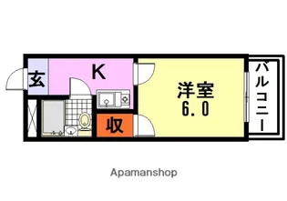 SANTO LALUZ SONODAHIGASHI【103号室】の間取り