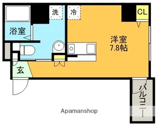 ネオアージュ神戸元町【7階】の間取り