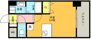 プレサンス三宮東アルバーナ【0502号室】の間取り