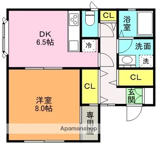 稲葉町ハイツ【1階】の間取り