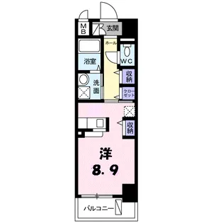 クロシェットⅠ【1階】の間取り