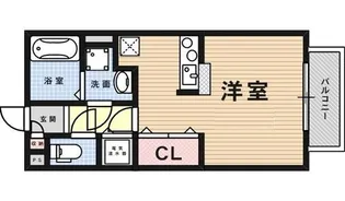 六甲フィールズ【203号室号室】の間取り