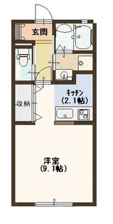 ジュネスブレジオ鷹取【103号室号室】の間取り