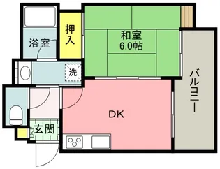 藤和シティホームズ神戸花隈【0104号室】の間取り