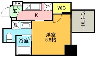 ララプレイス三宮ルミナージュ【0304号室】の間取り