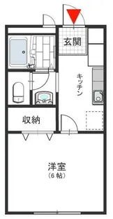 ウインデイア中山手 B【102号室号室】の間取り