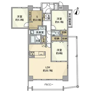 兵庫県神戸市灘区桜口町5丁目【マンション】の間取り
