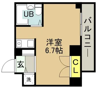 ハーバーヒル大倉山【505号室】の間取り