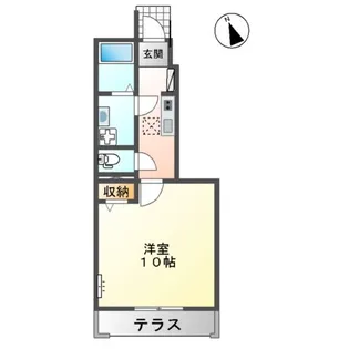 プレンデトワール五毛【1階】の間取り