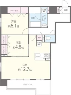 エル・イソベ三宮【9階】の間取り