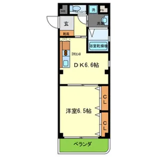 アルユータ六甲道【2階】の間取り