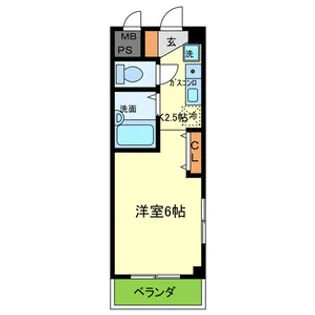 スペラーレ御影【2階】の間取り