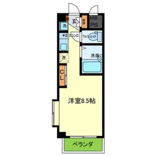 スペラーレ御影【3階】の間取り