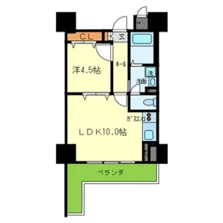 モアライフ住吉南【8階】の間取り