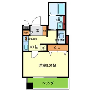 レジデンス富久寿【2階】の間取り