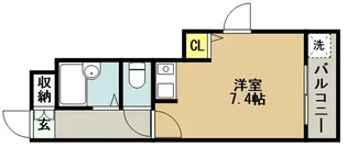 グランシャリオ山本通【2階】の間取り