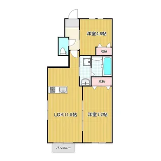 クロリス摩耶【102号室号室】の間取り