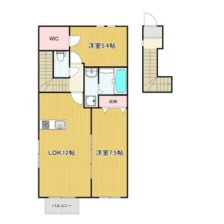 クロリス摩耶【202号室号室】の間取り