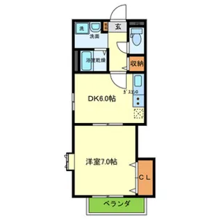 パーチェ六甲【2階】の間取り