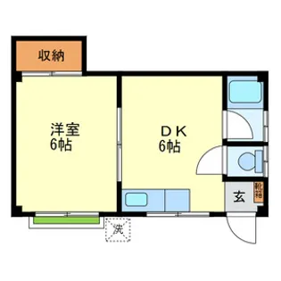 ナカネマンション【2階】の間取り
