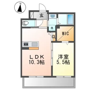 LUZ KOBE【1階】の間取り
