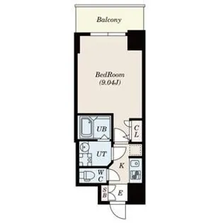 SーRESIDENCE神戸磯上通【10階】の間取り