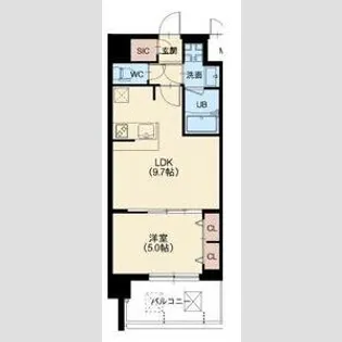 スプランディッド王子公園【0306号室】の間取り