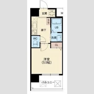 スプランディッド元町山手【0901号室】の間取り