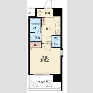 スプランディッド元町山手【0306号室】の間取り