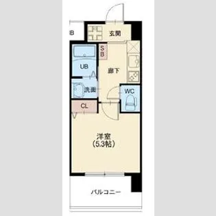 スプランディッド元町山手【0202号室】の間取り
