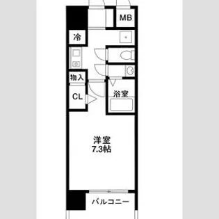 WーSTYLE神戸Ⅱ【308号室】の間取り