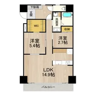 インプルーブ三宮イースト【1階】の間取り