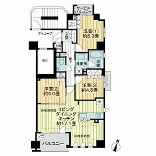 ワコーレフェリズ西岡本【0204号室】の間取り
