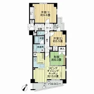 ワコーレ本山 田中町【0303号室】の間取り