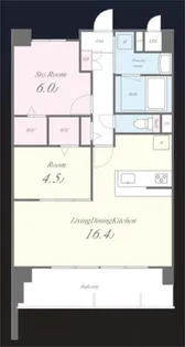 エクセルハイム東灘【1階】の間取り