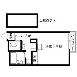 レオパレス熊野【204号室】の間取り