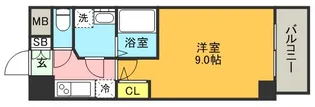 SーRESIDENCE神戸磯上通【10階】の間取り
