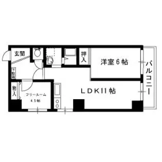 ライオンズマンション神戸元町第2【0806号室】の間取り