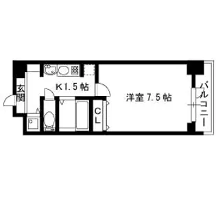 プレサンス神戸駅前グランツ【0803号室】の間取り