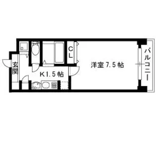 プレサンス神戸駅前グランツ【0304号室】の間取り