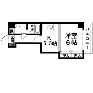 エスペランサ御影Ⅱ【2階】の間取り