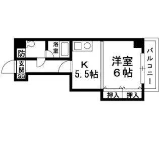 エスペランサ御影Ⅱ【3階】の間取り