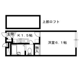 レオパレスウエストサイド【1階】の間取り
