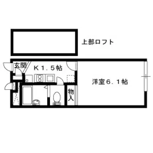 レオパレスウエストサイド【106号室】の間取り