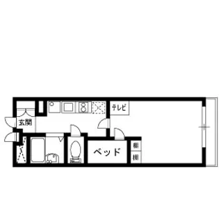 レオパレス青渓【202号室】の間取り