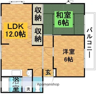 サンビレッジコニシ【2階】の間取り